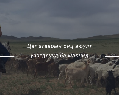 Цаг агаарын онц аюулт үзэгдлүүд ба малчид